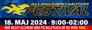 Allingåbro motor festival Spar 100 kr